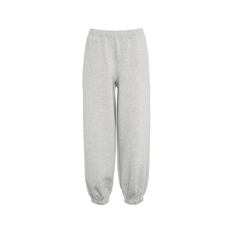 8Pm Pantalon de jogging Relaxed Fit Gray Jogger With Elastic Waistband White