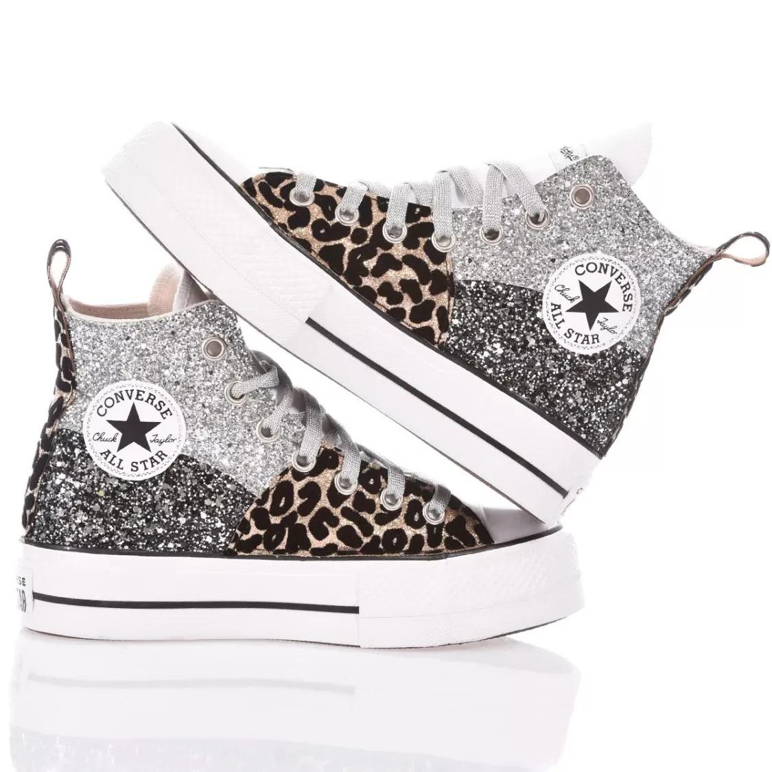 Thumbnail - Converse Low-Top Sneaker - Platform Silver, White, Black - Gr. 35 (EU) - in Bunt - für Damen