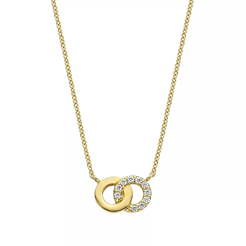 Blush Kurze Halskette Necklace 3126YZI - Gold (14k) with Zirconia Yellow Gold