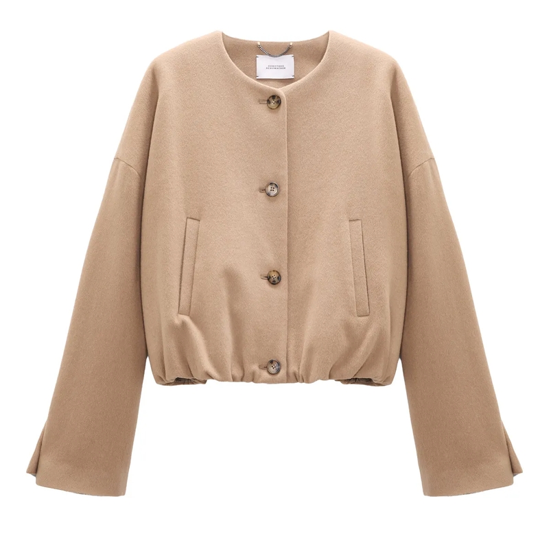 Dorothee Schumacher Overgangsjas SOFT SILHOUETTES jacket almond