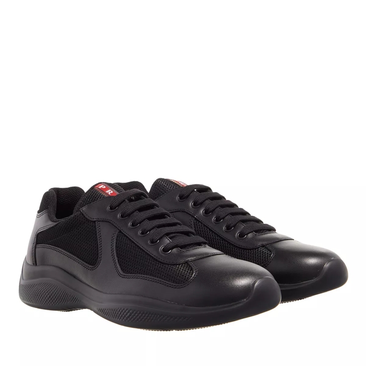 Black and white online prada shoes