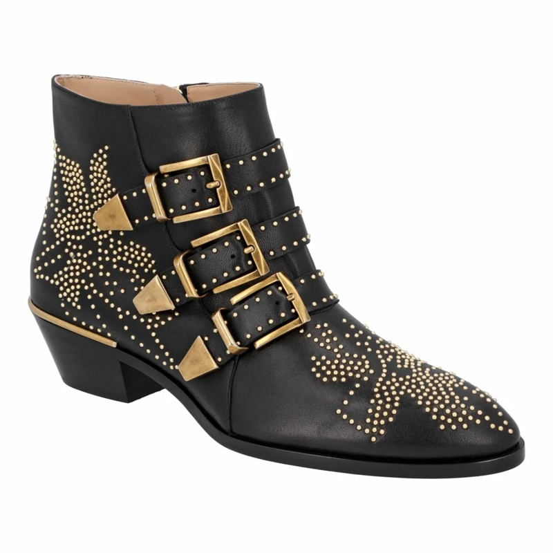 Chloé Bottes Susanna Ankle Boots Black Black