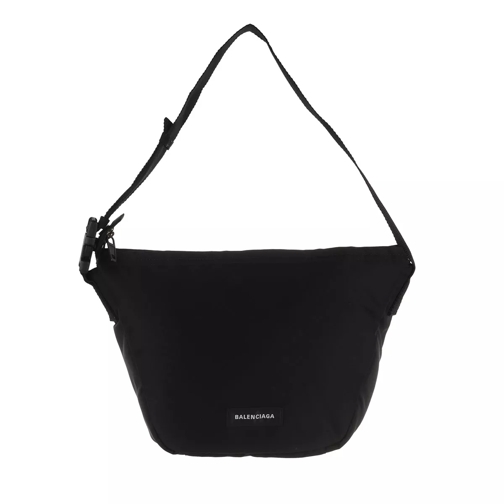 Balenciaga Oversized Sling Bag Shoulder Bag  Black Hobotas