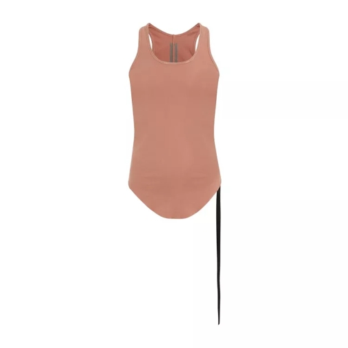 Rick Owens  Dark Pink Cotton Tank Top Pink