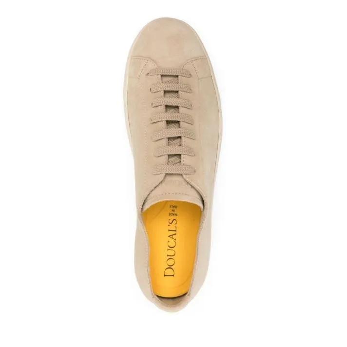 Thumbnail - Doucal's Low-Top Sneaker - Logo-Debossed Suede Sneakers - Gr. 41 (EU) - in Beige - für Damen