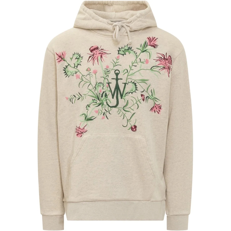 J.W.Anderson  Felpa Ricamata Con Ricamo weiß