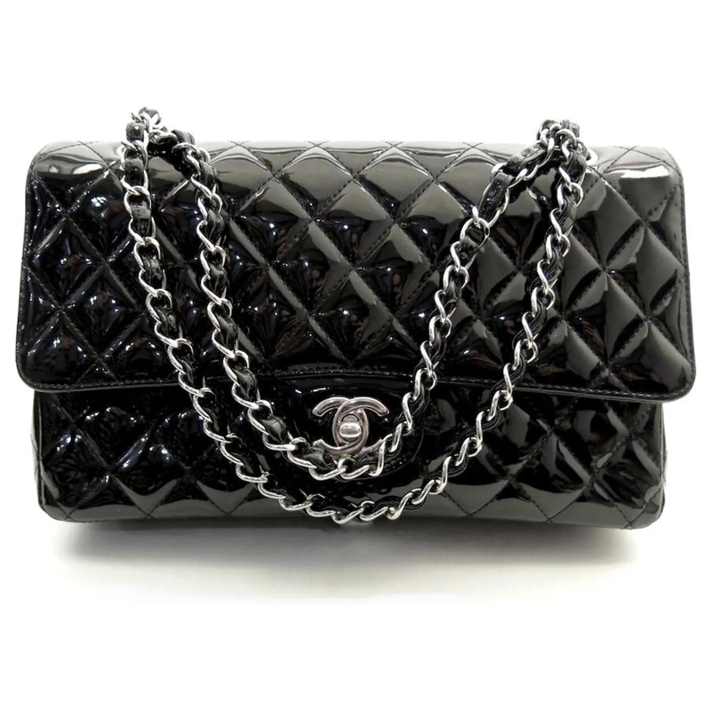 Chanel Schultertasche CHANEL KLASSISCHE 11.12 MITTEL TIMLESS AUS SCHWARZ schwarz