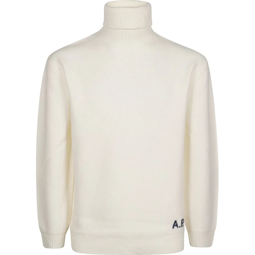 A.P.C.  Walter Turtle Neck Sweater White weiß