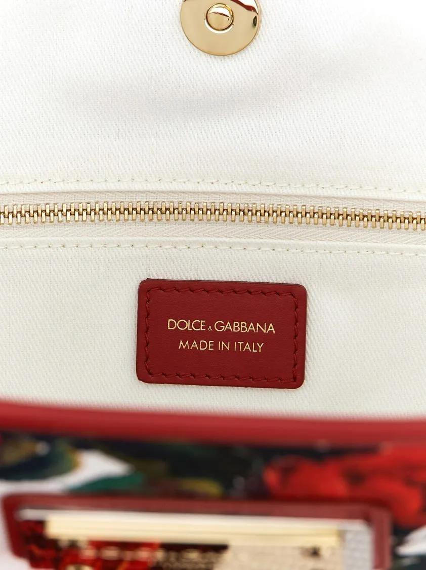 Dolce&Gabbana Shoppers & Totes Floral Shopping Bag in rood