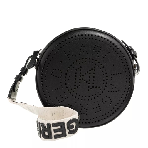 Karl Lagerfeld K/Circle Round Cb Perforated Sudan Brown Crossbody Bag