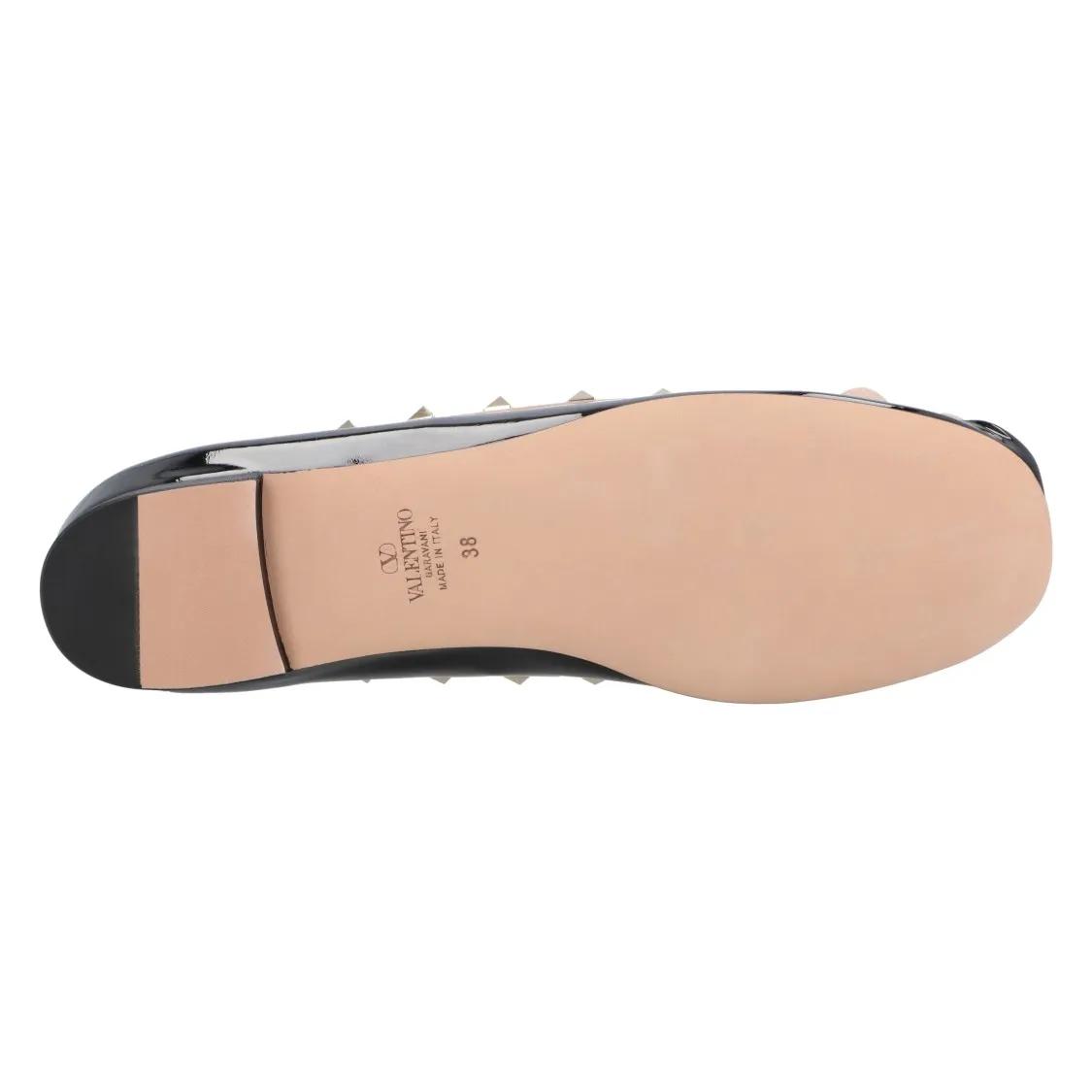 Thumbnail - Rockstud Ballerina Shoes Black - Gr. 38 (EU) - in Schwarz