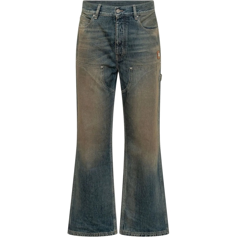 Amiri Jeans à jambe droite Jeans Carpenter a Gamba Ampia blau