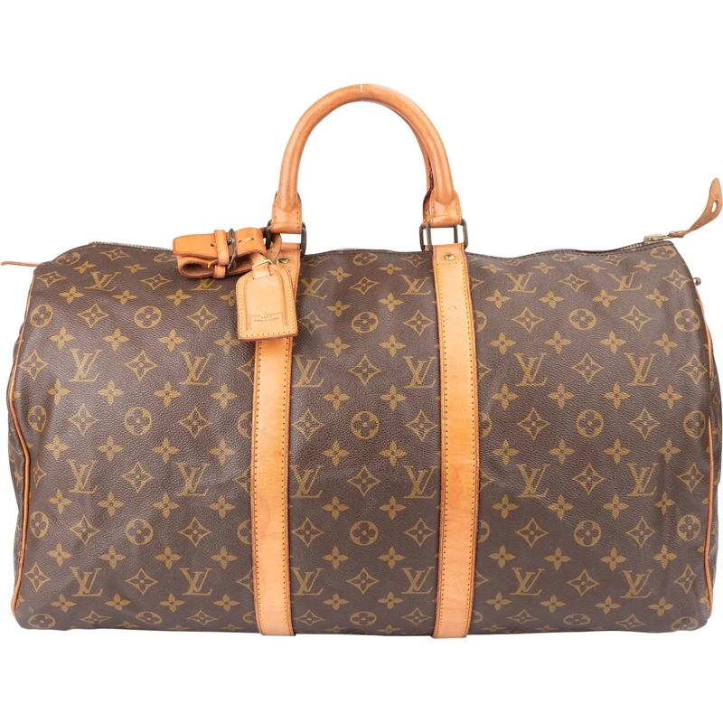 Louis Vuitton Tote Louis Vuitton Canvas Monogram Keepall 50 braun
