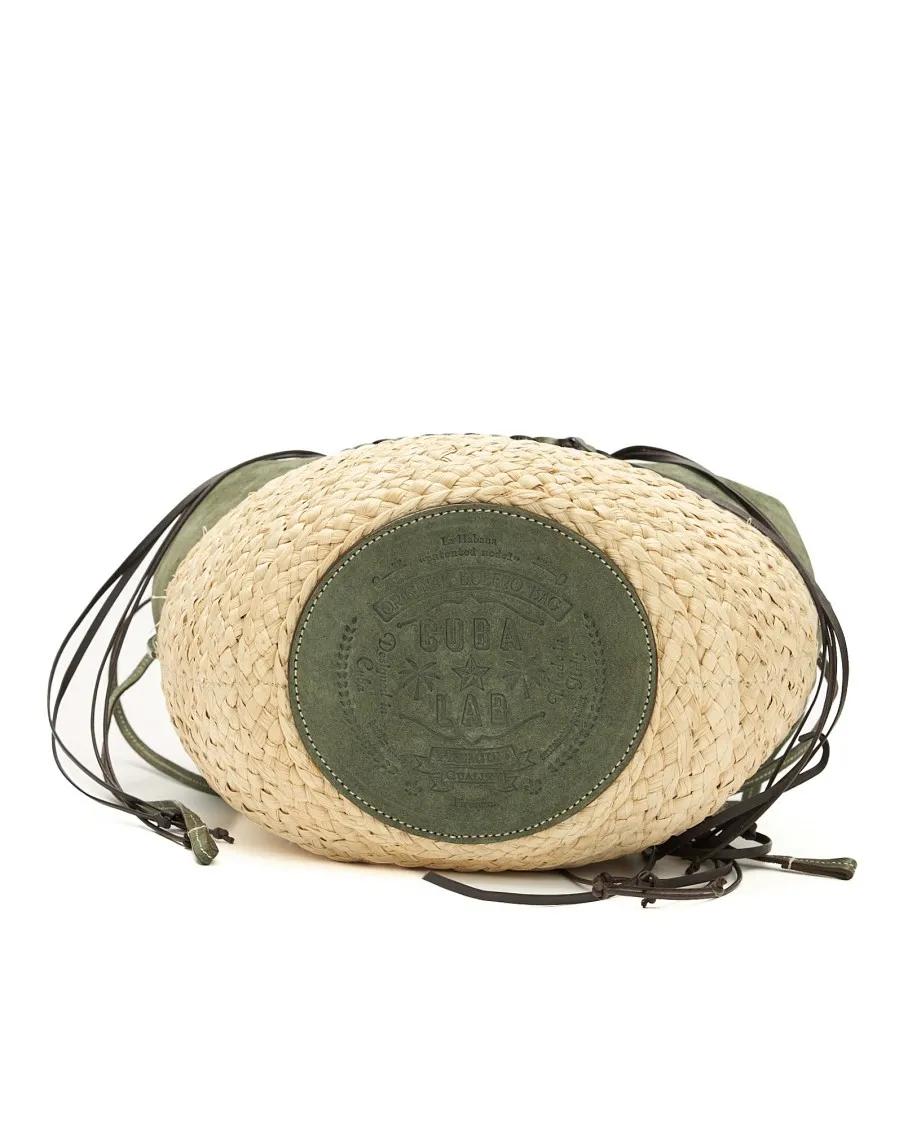 Cuba Lab Shoppers & Totes Women's Tote Bag – Green Beige in groen