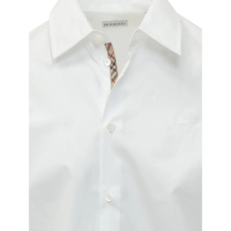 Burberry  Camicia a Manica Lunga con Colletto Classico e Bot weiß(Image 3)
