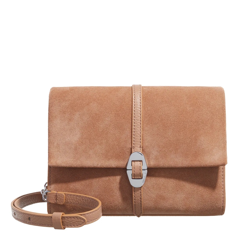 Coccinelle Crossbody Bag Coccinelle Dorian Suede Skin/Skin