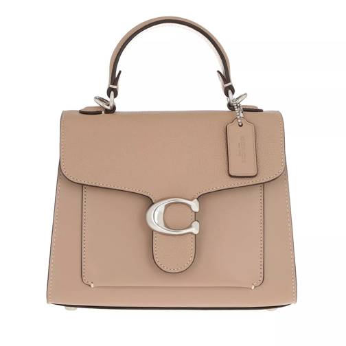 Coach Mixed Leather Tabby Top Handle 20 Lh/Taupe Axelremsväska