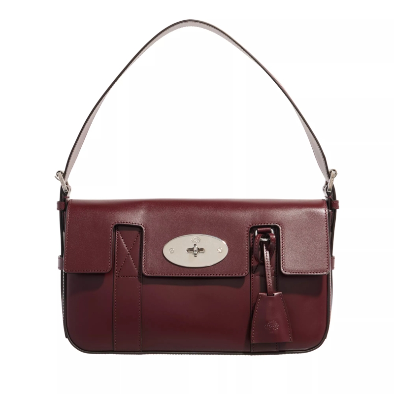 Mulberry Schultertasche Bayswater Shiny Smooth Classic Calf Black Cherry