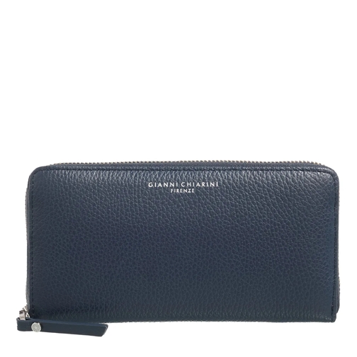 Gianni Chiarini Portemonnaie mit Zip-Around-Reißverschluss Wallets Grain Navy