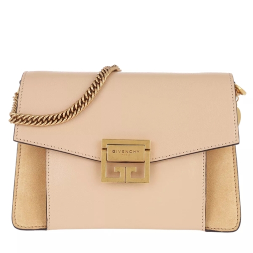 Givenchy Small GV3 Bag Leather And Suede Nude/Light Beige Crossbody Bag