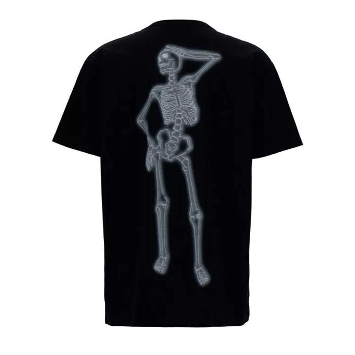 black mcqueen t shirt