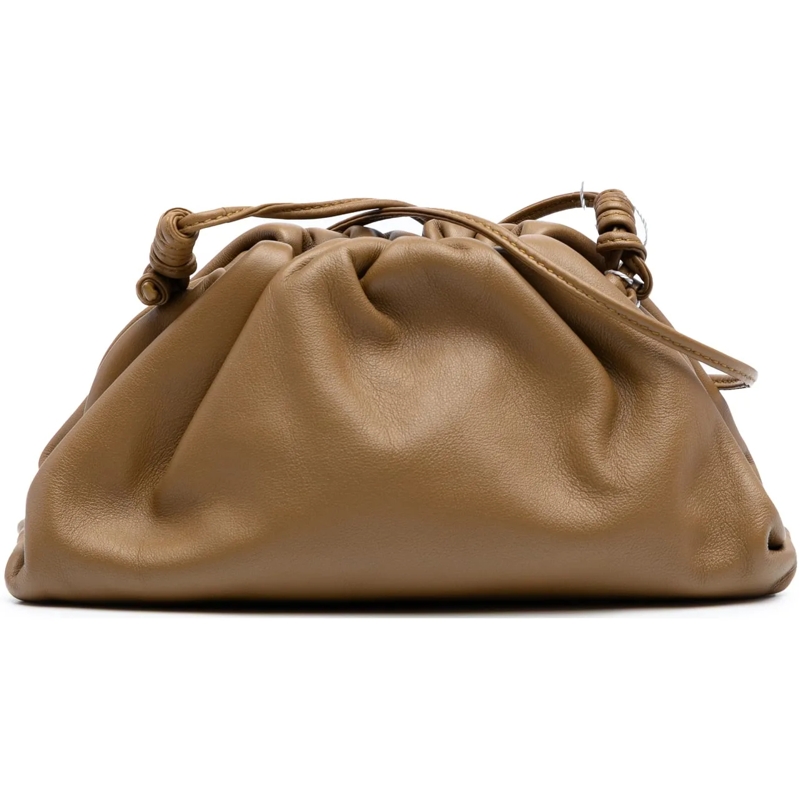 Bottega Veneta Schultertasche Lambskin The Mini Pouch Crossbody braun