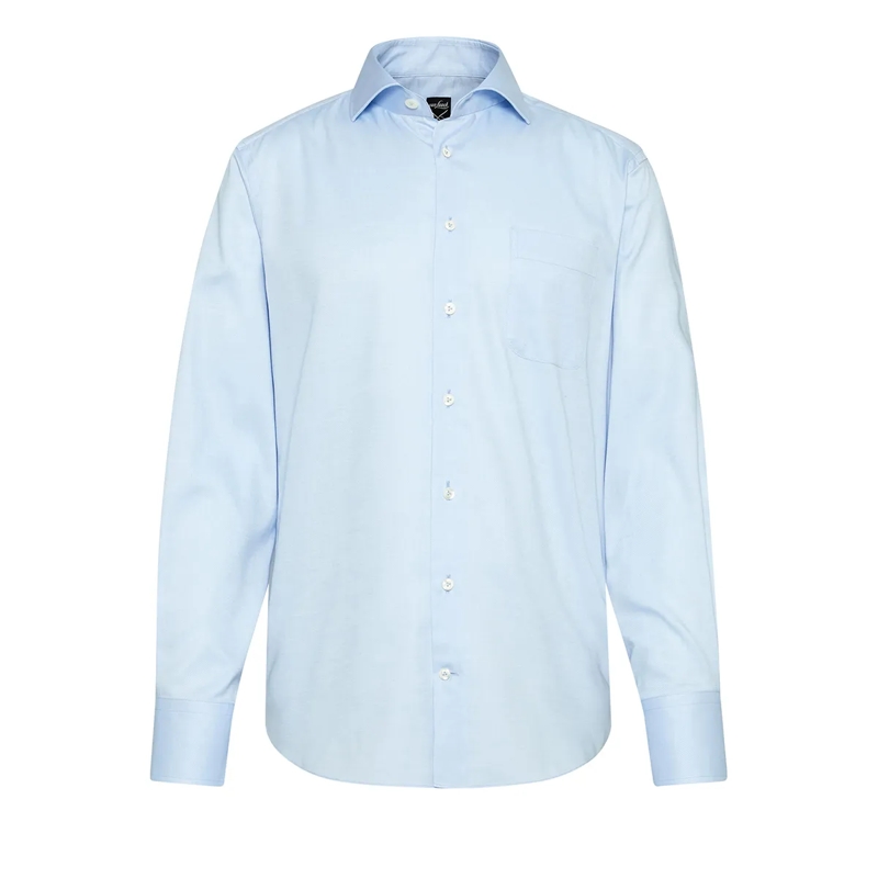VAN LAACK Hemd Hemd Comfort Fit Uni blau