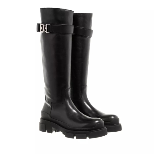 Givenchy Terra Flat High Boot Black Stiefel
