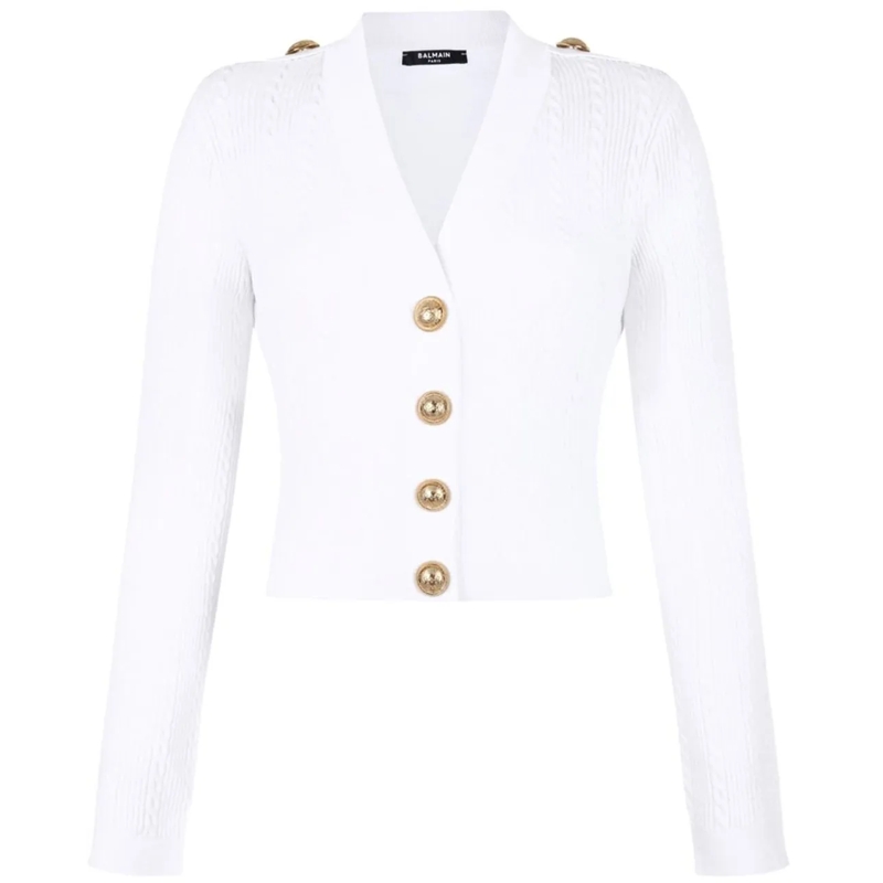 Balmain  Sweaters White weiß