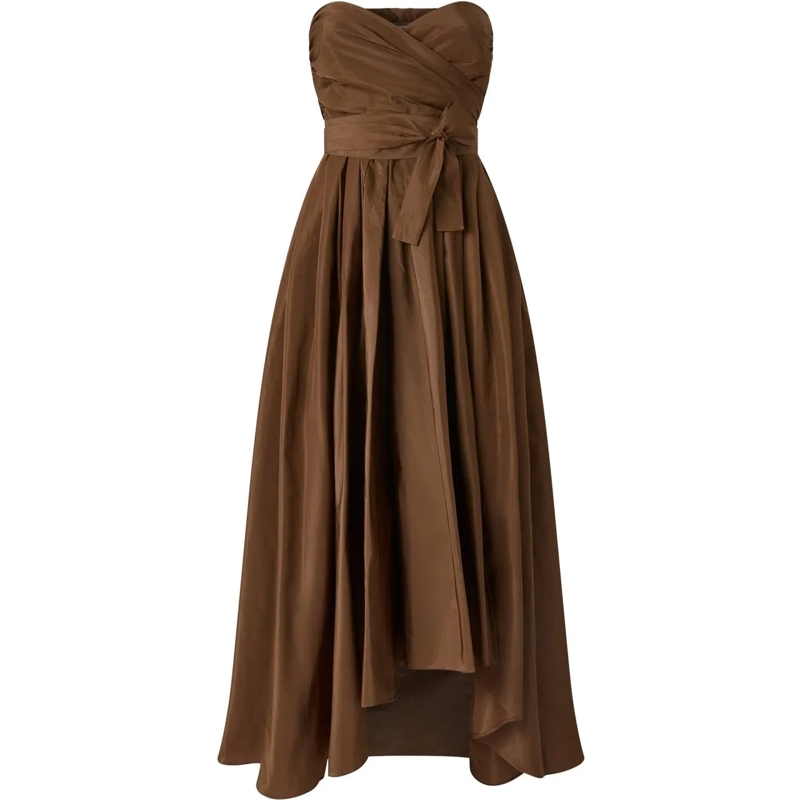 Pinko Robe midi Dresses Marrone Terra Scura mehrfarbig