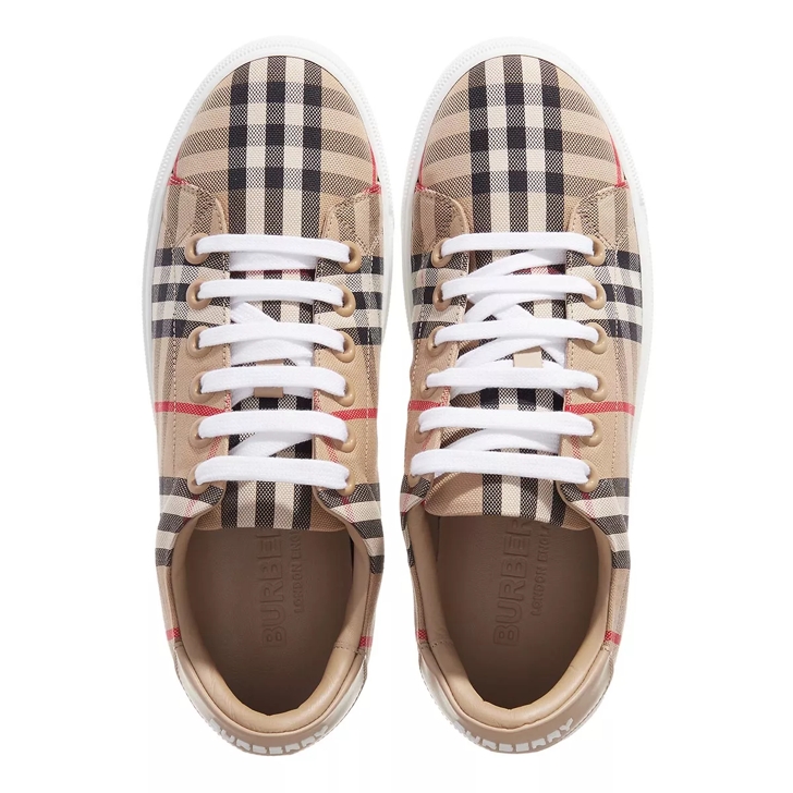 Burberry vintage check and cheap leather sneakers