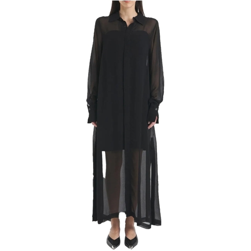 Thom Krom Robes midi Transparent shirt dress schwarz (Image 2)