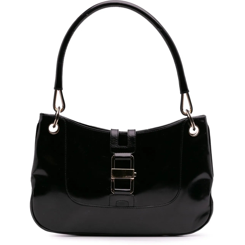 Gucci Schultertasche Patent Leather Shoulder Bag schwarz