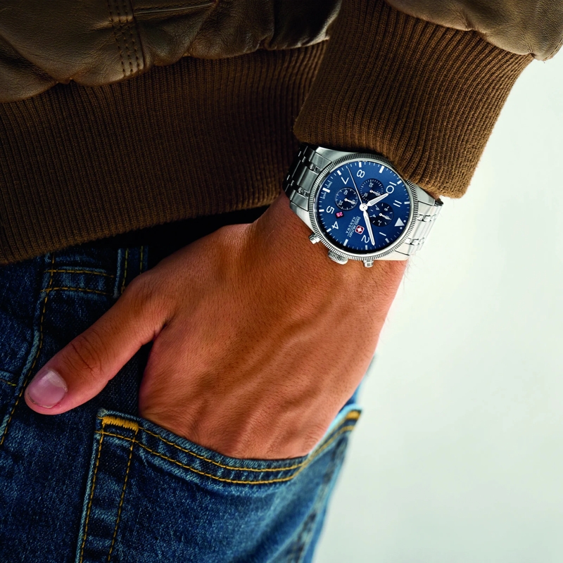 Swiss Military Hanowa Chronograph Quarzuhr Thunderbolt Chrono silber(Image 4)