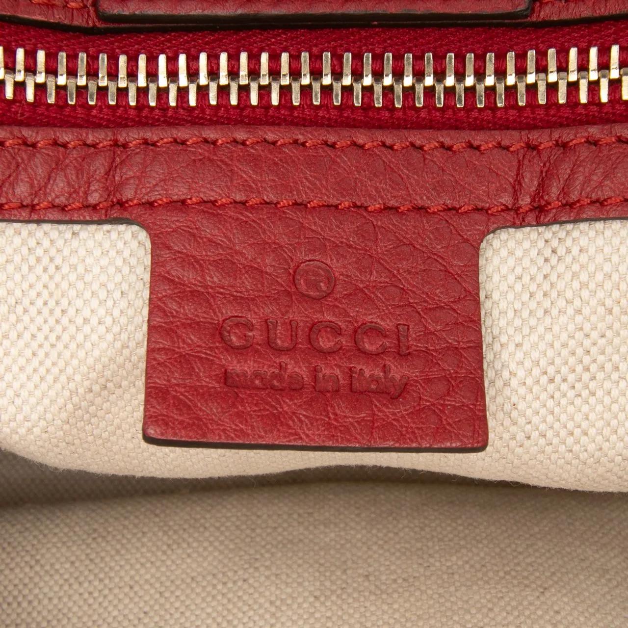 Thumbnail - Gucci Hobo Bags - Medium Calfskin Bamboo Shopper Satchel - Gr. unisize - in Rot - für Damen