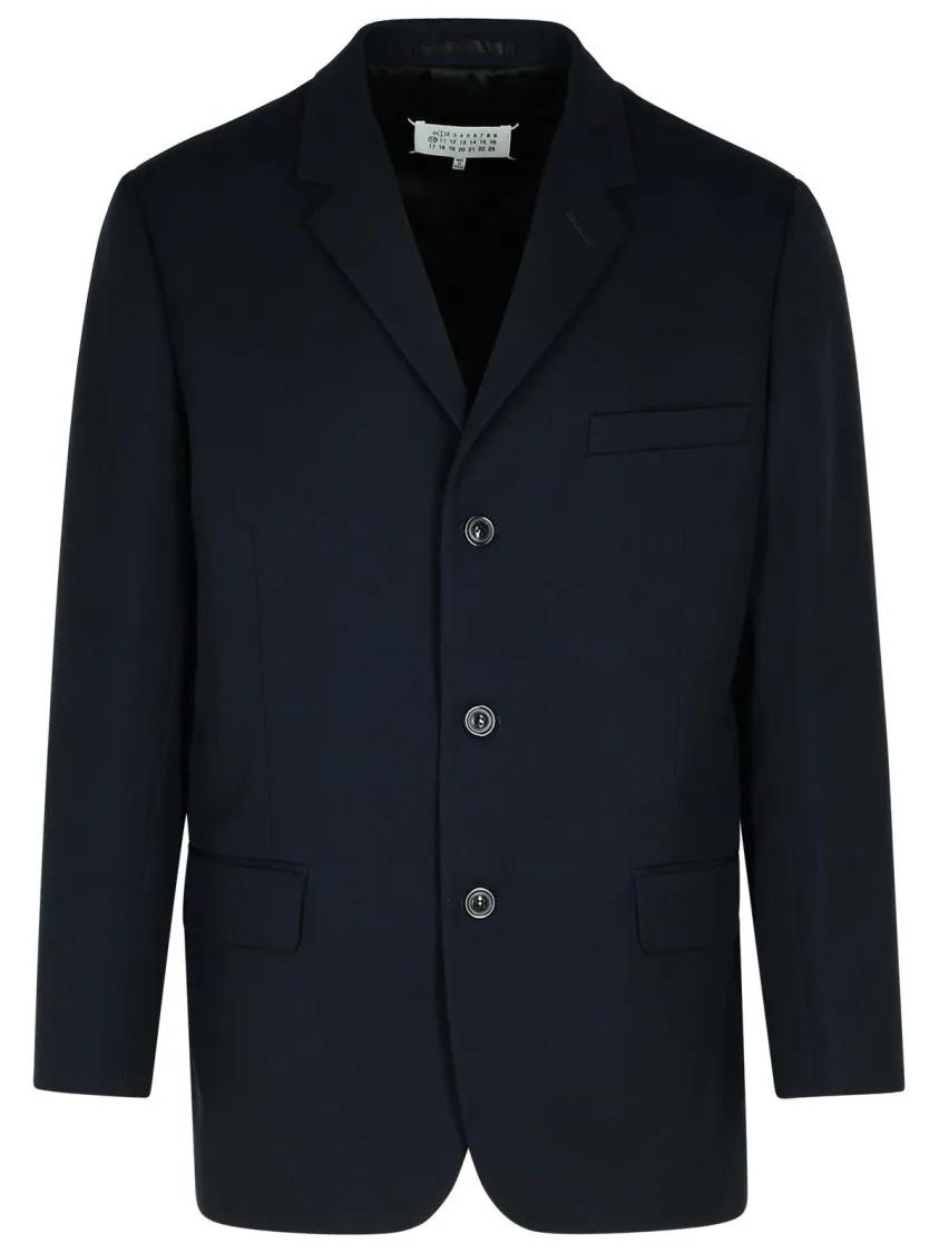 Maison Margiela - Navy Virgin Wool Blazer - Größe 50 - blau