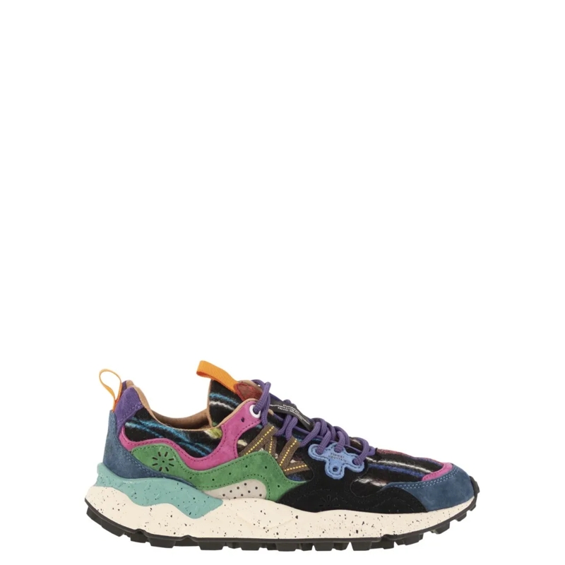 Flower Mountain Low-Top-Sneaker Yamano 3 - Sneakers In Suede Multicolor