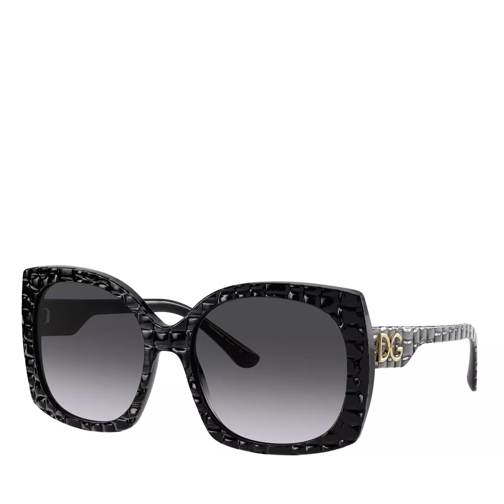 Dolce&Gabbana AZETAT WOMEN SONNE BLACK TEXTURE COCCO Sonnenbrille