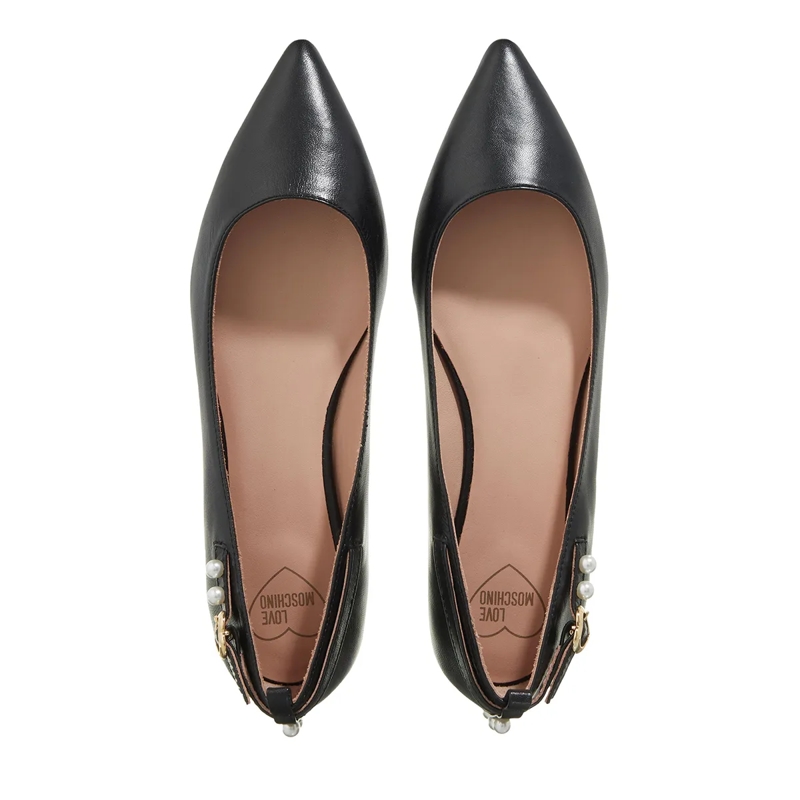 Love Moschino Ballerinas Pearls Ballerina Nero(Image 4)