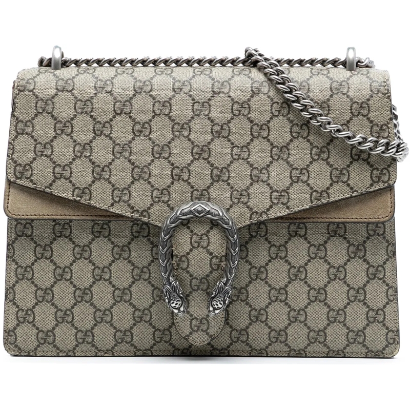 Gucci Schultertasche Medium GG Supreme Dionysus Shoulder Bag braun