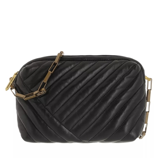 Isabel Marant Zalene Crossbody Bag Leather Black/Gold Crossbody Bag