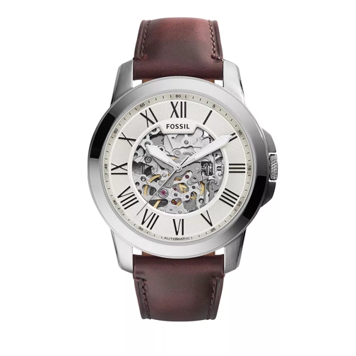 Fossil Automatic Leather Watch brown Armbandsur med automatiskt urverk