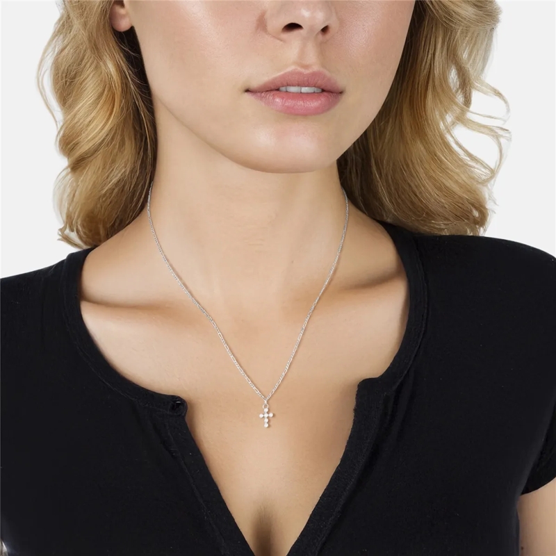 Glanzstücke München Mittellange Halskette Sterling Silber Halskette Süßwasser-Zuchtperle Kre silber(Image 2)