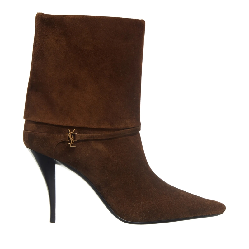 Saint Laurent Stiefel Niki Suede Ankle Boots Land(Image 4)