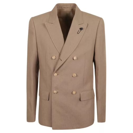 Lardini Double Breasted Jacket Brown 