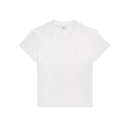 AMI Paris T-Shirt mit weißem Ami De Coeur Logo white white Magliette