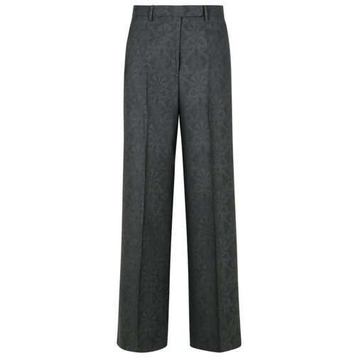 Etro Grey Wool Trousers Grey 