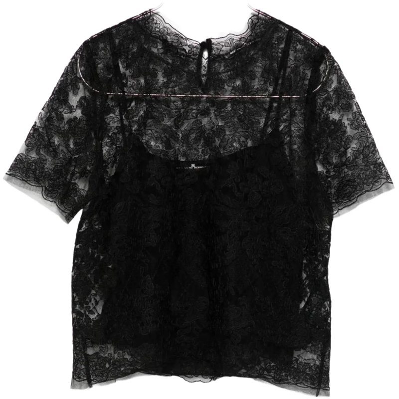 Ermanno Scervino T-Shirt T-Shirts And Polos Black schwarz