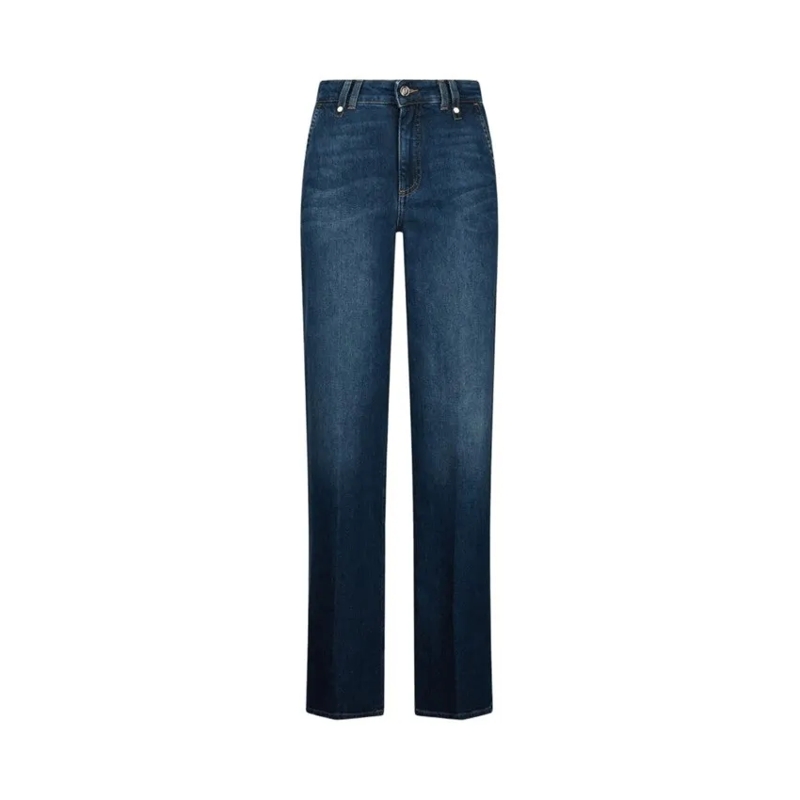 LIU JO Jeans High-Waisted Light Blue Denim Flare Jeans Black