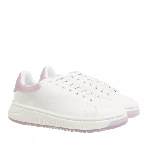 Emporio Armani Sneaker Off-White/Violet Ice scarpa da ginnastica bassa